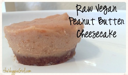 #Raw #Vegan Peanut Butter Cheesecake