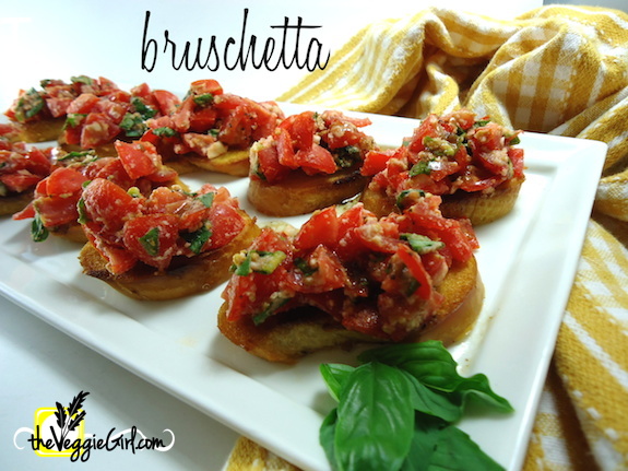 Classic, Italian Bruschetta | theVeggieGirl.com